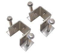 2/4/6 Pezzi Base di Ancoraggio per Palo per Calcestruzzo 60 90 150 190 Mm Staffa di Base per Ringhiera per Ringhiera Laterale Laterale per Impieghi Gravosi Supporto per col, 2 PCS, 41x41x60MM