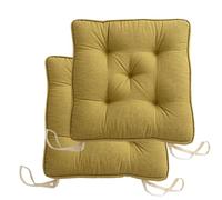 2 4 6 pezzi Cuscino for sedia spesso quadrato in tinta unita morbido e alla moda, for ufficio, sala da pranzo, sedie da giardino, colore: canapa)(Tea Green,43x43cm(2pcs))