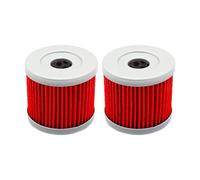 2/4/6 pezzi Filtro olio for DF15 DF15MS DF15ML DF15EL DF15ES DF15RL 15HP DF9.9ML DF9.9MS DF9.9RL 9.9HP 1997-2006(2pcs-red)