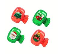 2/4/6pcs Natale Spazzolino Testa Coperture Viaggio Spazzolino Testa Tappo Protettivo Clip di Immagazzinaggio Portatile Regali di Natale Calza, A, 4pcs