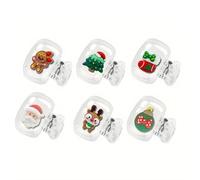 2/4/6pcs Natale Spazzolino Testa Coperture Viaggio Spazzolino Testa Tappo Protettivo Clip di Immagazzinaggio Portatile Regali di Natale Calza, B, random 2pcs