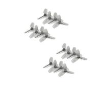 2/4/8 paia di eliche per PC da 2,5", 63 mm, 3 blade per FPV Racing Drone Fixed Wing, 1,5 mm, compatibile con 1103 1204 Motors RC telone fai da te (8 paia di eliche)