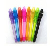 2/4/8 pezzi Penna a sfera con messaggio segreto, marcatore UV luminoso magico invisibile, penna trasformabile, regalo per feste UV, per giochi, per la scuola, colori a scelta. 1 colore casuale,10 colo