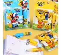 2/4/8 pezzi Taccuino con penna del Pocket Monster Pokemon, blocco note a spirale, regalo per studenti, adatto per vacanze, feste, piccoli regali (penna e taccuino sono una combinazione casuale) 8 pezz