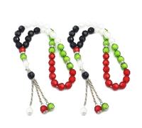 2/4 Braccialetti A Mano Tasbih Preghiera Religiosa Meditazione Del Braccialetto Meditazione Rosario Gioielli Palestine Bandiera Color Palestine Bandiera Dei Colori Un Unico Regalo Per Amici E