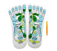 2/4 calzini per massaggio ai piedi, calzini per terapia del piede, calzini da donna per agopressure, set di calzini per riflessologia contrassegnata con strumento di massaggio, set di calzini per