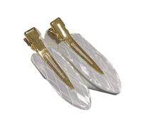 2/4 fermagli per capelli in acetico, senza cuciture, senza cuciture, per trucco e lavaggio viso, accessori per donne e ragazze, forcine per capelli color caffè (n. 3, 2 pezzi)