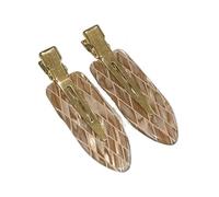 2/4 fermagli per capelli in acetico, senza cuciture, senza cuciture, per trucco e lavaggio viso, accessori per donne e ragazze, forcine per capelli color caffè (n. 5, 2 pezzi)