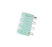 2/4 fermagli per capelli in acetico, senza cuciture, senza cuciture, per trucco, lavaggio viso, accessori per donne e ragazze, forcine per capelli color caffè (n. 10, 4 pezzi)