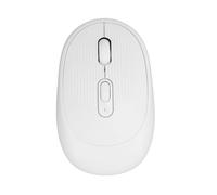 2,4 G di Mouse Ottico, Mouse Wireless Sleepy e Portatile Calmo con Ricevitore USB per PC (WHITE)
