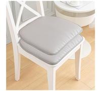 2/4 Pack Grey Leather U-Shape Chair Cushions for Dining Room Anti-Slip Comfortable Seat Pads for Kitchen Chairs Home & Restaurant Use