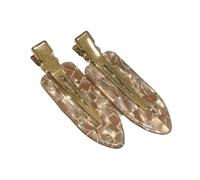 2/4 Pezzi Acetico Senza Piegature per Capelli Senza Cuciture Frangia Laterale Forcina per il Trucco Accessori per la Pulizia del Viso Donne Ragazze Styling Fermaglio per Capelli Caffè (n. 6 2 pz)