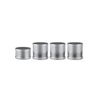 2/4 Pezzi Di Gamba For Mobili In Metallo, Rialzo For Letto, Altezza Regolabile, Piedini For Divano, Protezione For Pavimento, Gamba For Lavatrice, Cuscino Alto(2pcs Silver)