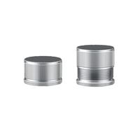 2/4 pezzi di piedini for mobili in metallo, rialzi for letto, regolabili in altezza, piedini for divani, protezione for pavimento, gamba for lavatrice, cuscino alto Rialzi per Mobili(2pcs Silver)