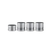 2/4 pezzi di piedini for mobili in metallo, rialzi for letto, regolabili in altezza, piedini for divani, protezione for pavimento, gamba for lavatrice, cuscino alto Rialzi per Mobili(4pcs Silver)