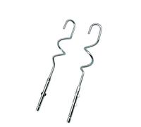 2/4 pezzi frullino for le uova gancio for agitazione for portatile in acciaio inossidabile mixer da cucina per Salse, Impasto(2pcs-A)