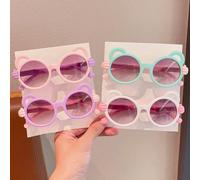 2/4 pezzi Occhiali da bambino di ultima moda per bambini e bambine, a forma di orsetto cavo con doppio colore, solo visualizzazione della scheda, senza spedizione Tagli UnicaPC