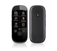 2,4 pollici traduttore vocale a schermo intelligente viaggio d'affari AI traduzione macchina 512GB+4 GB 45 lingue traduttore (colore: nero) decorazione Chaser di beneficenza della luce FANDIAO