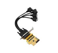 2/4-port DB9in Serial RS232 Port Pcie Controller Card AX99100 Chip PCI-Express 4/2 port with Sata power