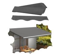 2.4 x 3.4m personalizzabili parasole ritrattabile impermeabile, tessuto della tenda di protezione UV, facile installa il tessuto all'aperto del baldacchino della sostituzione