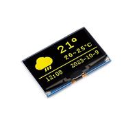 2.42 Inch OLED Display Module for for Raspberry Pi/Raspberry Pi Pico/Arduino/STM32/ESP32/Jetson Nano 128×64 Resolution SPI / I2C (Giallo)