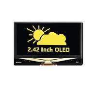 2.42inch OLED Display Module - 128x64 Resolution, SPI/I2C Communication, Compatible with Raspberry Pi/Arduino, SSD1309 Driver Chip (Yellow)