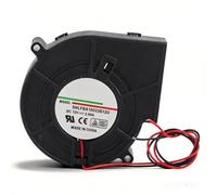 2,4A 12V DC Ventola di Raffreddamento Senza Spazzole, Doppio Cuscinetto a Sfera con Terminale a Tre Pin, Volume D'aria Elevato e Forno ad Alta Velocità Turbina Ventilatore per Picnic Campeggio