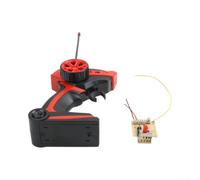 2.4G 4-Channel RC Trasmettitore Ricevitore Set per Barca Fai da Te (Rosso) | per frequenza, controllo a 4 canali, lunga distanza di trasmissione, segnale stabile, bassa interferenza