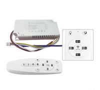 2.4G Smart LED Driver Remote Control Power Dimming Transformer 24-80W, confezione da 2 con telecomando 2.4G per più nastri LED