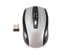 2.4G USB Ricevitore senza fili Ottico Topo Topi Per PC Laptop conca - Argento