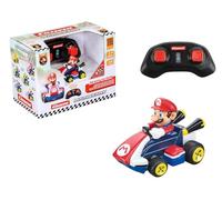 Carrera RC Mario Kart Mini RC Mario, per bambini e adulti, ragazzi e ragazze, licenza originale unica, divertimento di guida istantaneo con Ready to Run, autentico Mario Kart Experience, rosso
