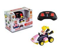 Carrera RC Mario Kart Mini RC Peach, per bambini e adulti, ragazzi e ragazze, licenza originale unica, divertimento di guida istantaneo con Ready to Run, autentica esperienza Mario Kart, rosa