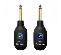 2.4GHz Wireless Guitar System A12, Clear Sound Long Range Easy Setup Emissione Ricevitore Mi-ni Audio Trasmissione Ricaricabile