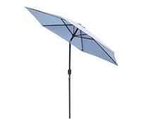 2.4M/7.9Ft Garden Parasol Umbrella Outdoor Sun Shade, Canopy Foldable UV Resistant Aluminum with Manual Crank for Balcony Terrace Garden Outdoor Shelter Tent Good-1-A
