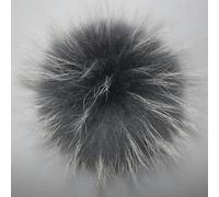 2/4pcs 13 centimetri Big Fluffy Vera Pelliccia di Volpe Pom Pom Con Il Tasto FAI DA TE Pon Pon di Pelliccia Palle di Pelliccia Naturale Pom pom Per Sciarpe Cappelli Berretti Accessori