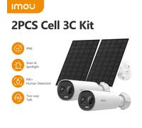 2/4PCS IMOU Cell 3C Kit 3MP Telecamera di sicurezza Esterna Wireless WIFI Telecamera Batteria Telecamera Pannello solare Visione notturna colorata