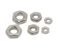 2/5/10/20/50 pezzi M2 .5 M3 M4 M5 M6 M8 M10 M12 M14 M16 304 acciaio inossidabile piatto esagonale esagonale wafer dado di bloccaggio sottile(M2.5 50pcs)