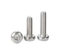 2/5/10/50 pezzi M2 .5 M3 M4 M5 M6 M8 M10 GB2672 Vite a testa tonda a sei lobi in acciaio inossidabile 304(30mm,10pcs M5)