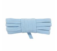 2 5 10 iarde 1/4" 6 mm corda elastica piatta sottile glitterata in lattice elastico corda quaderno passante per le orecchie vestito fai da te cucito rifinitura-blu topazio-2 ia