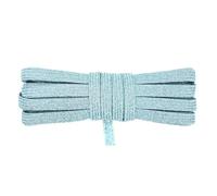 2,5,10 metri di corda elastica piatta e sottile da 1/4" e 6 mm, elastici in lattice, passanti per orecchini, passanti per cucire, rifiniture per abiti, glitter azzurro chiaro, 2 metri