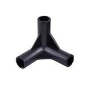 2/5/10 Pezzi 8~19 mm connettore a T in PVC Nero connettore for Acqua da Giardino Tenda Armadio raccordi fissi Fai da Te Telaio idroponico raccordi Giunto(Inner Dia 12mm,5Pcs)