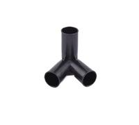 2/5/10 pezzi Connettore for tubo in PVC nero Connettore a T tridimensionale a quattro vie Raccordi fissi for tenda fai da te, armadio, piante, giunto di supporto(90 degrees Tee,10Pcs)
