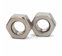 2/5/10 Pezzi M1.6 M2 .5 M3 M4 M5 M6 M8 M10 M12 M14 M16 Titanio TA2 Dado Esagonale DIN934(10pcs M3)