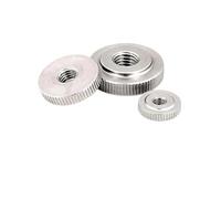 2/5/10 pezzi M2 M2.5 M3 M4 M5 M6 M8 M10 304 acciaio al carbonio zincato nichelato regolabile livellamento dado zigrinato senza utensili(304 stainless steel,10pcs M2.5)