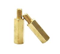 2/5/10 pezzi M4 M5 M6 distanziale esagonale in ottone a testa singola perno in ottone for case del computer, scheda madre, vite, dado, distanziatore, supporto pilastro(18mm,M4 10pc)