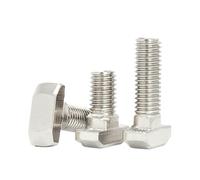 2/5/10 pezzi M5 M6 M8 T Testa a martello a T Connettore in alluminio Bulloni a testa a T Viti for profili in alluminio 20/30/40/45(3030-M6X30mm(10PCS))