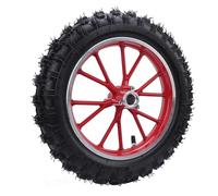 2,5-10 Pneumatico per della Ruota Anteriore, Pneumatico Mini Bici con Slip Resistente all'impatto del per Motociclette Fuori Strada 49 (rosso)
