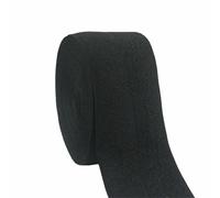 2 5 10 Yard 1-1/2" 40mm Solid Shiny Fold Over Elastics Spandex Satin Band Fettuccia Nastro Tessuto Abito Cucito Trim-Nero-2 Yard