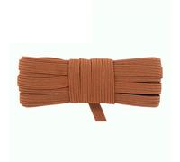 2 5 10 Yard 1/4" 6mm Corda elastica piatta sottile Glitter Latex Elastico Corda Quaderno Passante per le orecchie Vestito Fai da te Cucito Trim-Rame-5 Yard