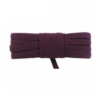 2 5 10 Yard 1/4" 6mm Corda elastica piatta sottile Glitter Latex Elastico Corda Quaderno Passante per le orecchie Vestito Fai da te Cucito Trim-Vino-10 Yard